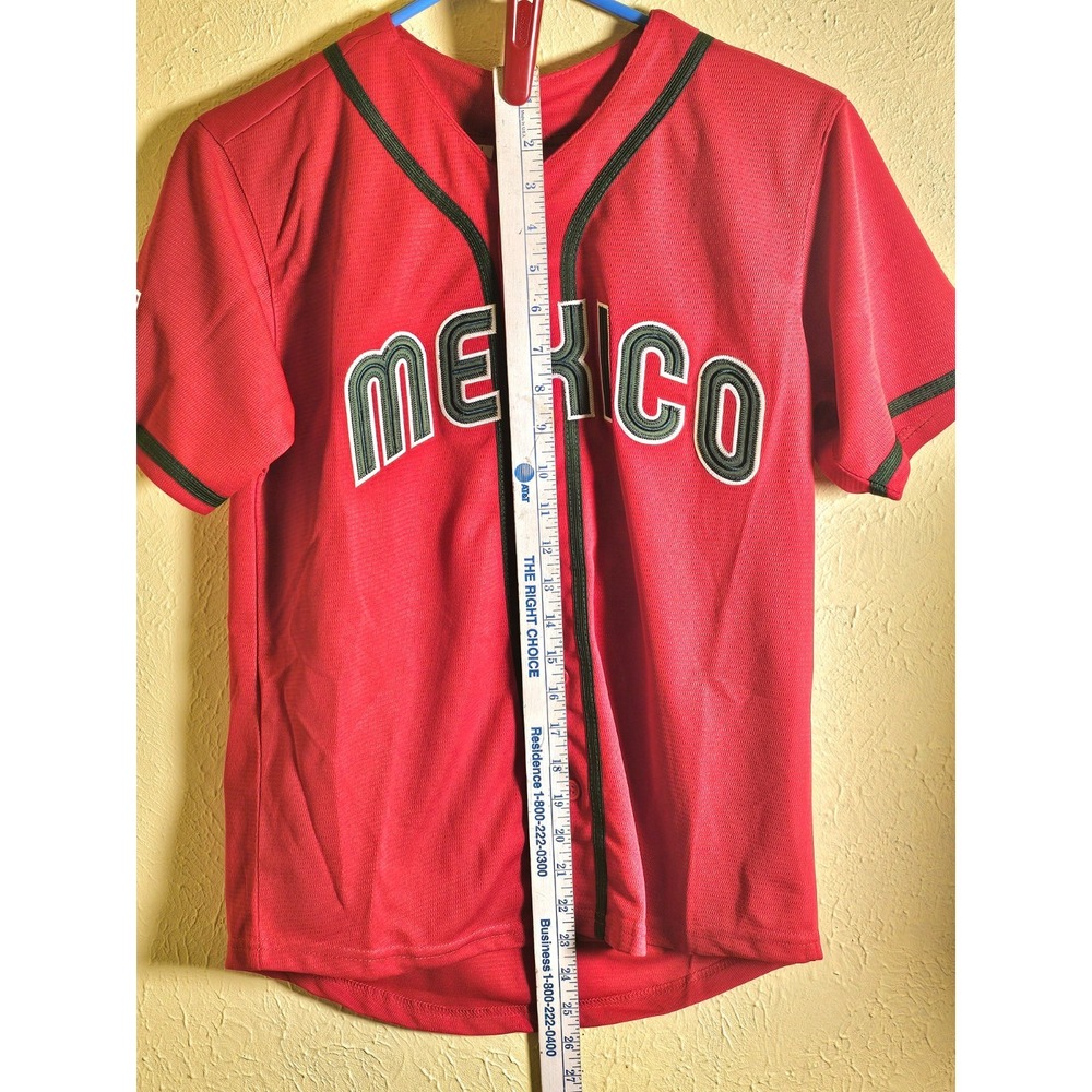 New-Red Mexico World Baseball Classics Jersey-#56-Arozarena Child Large - Picture 4 of 4